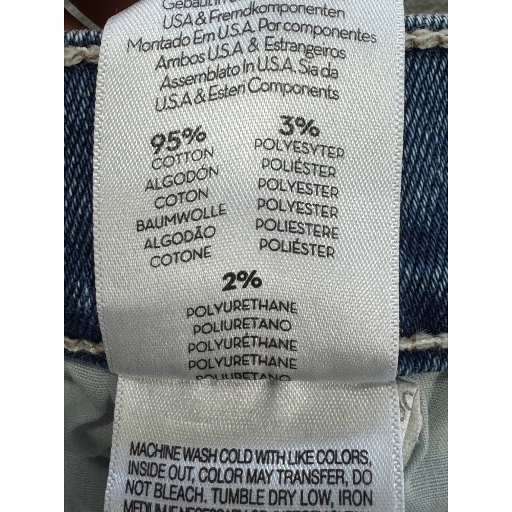 Mother Womens The Insider Crop Step Fray Blue Denim Jeans 28 Meas: 27x26.5 - Picture 7 of 9